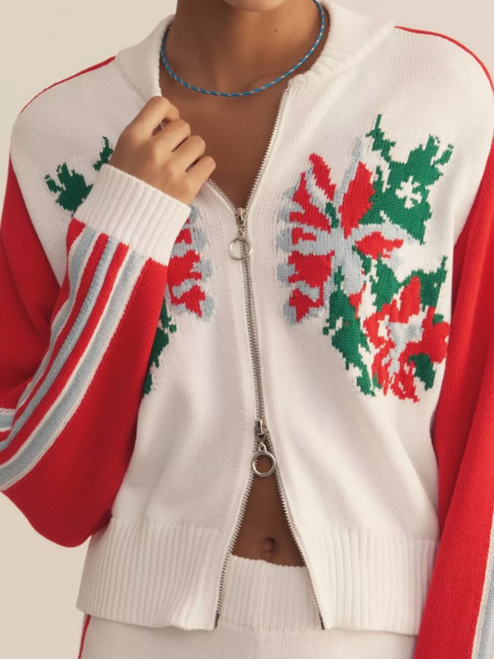 ANTHROPOLOGIE | 100% Cotton Sports Club Jacquard Jacket | NWT - Picture 6 of 6